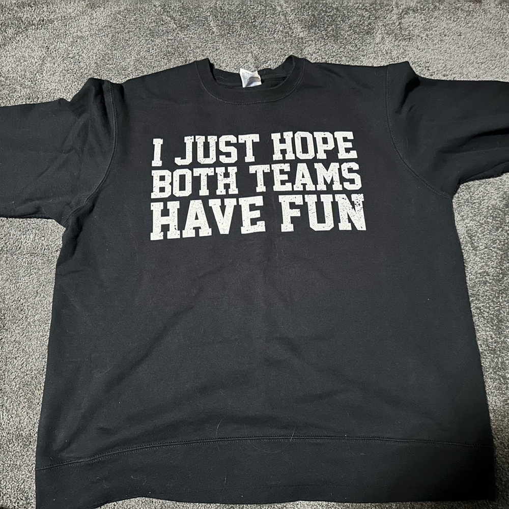 Black Graphic Sweatshirt - Fun Teams Design